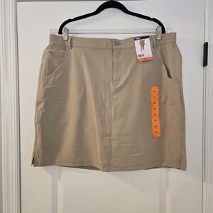 Tilley Ladies Tan Trek Skort With Stretch Ripstop Material Size XXL